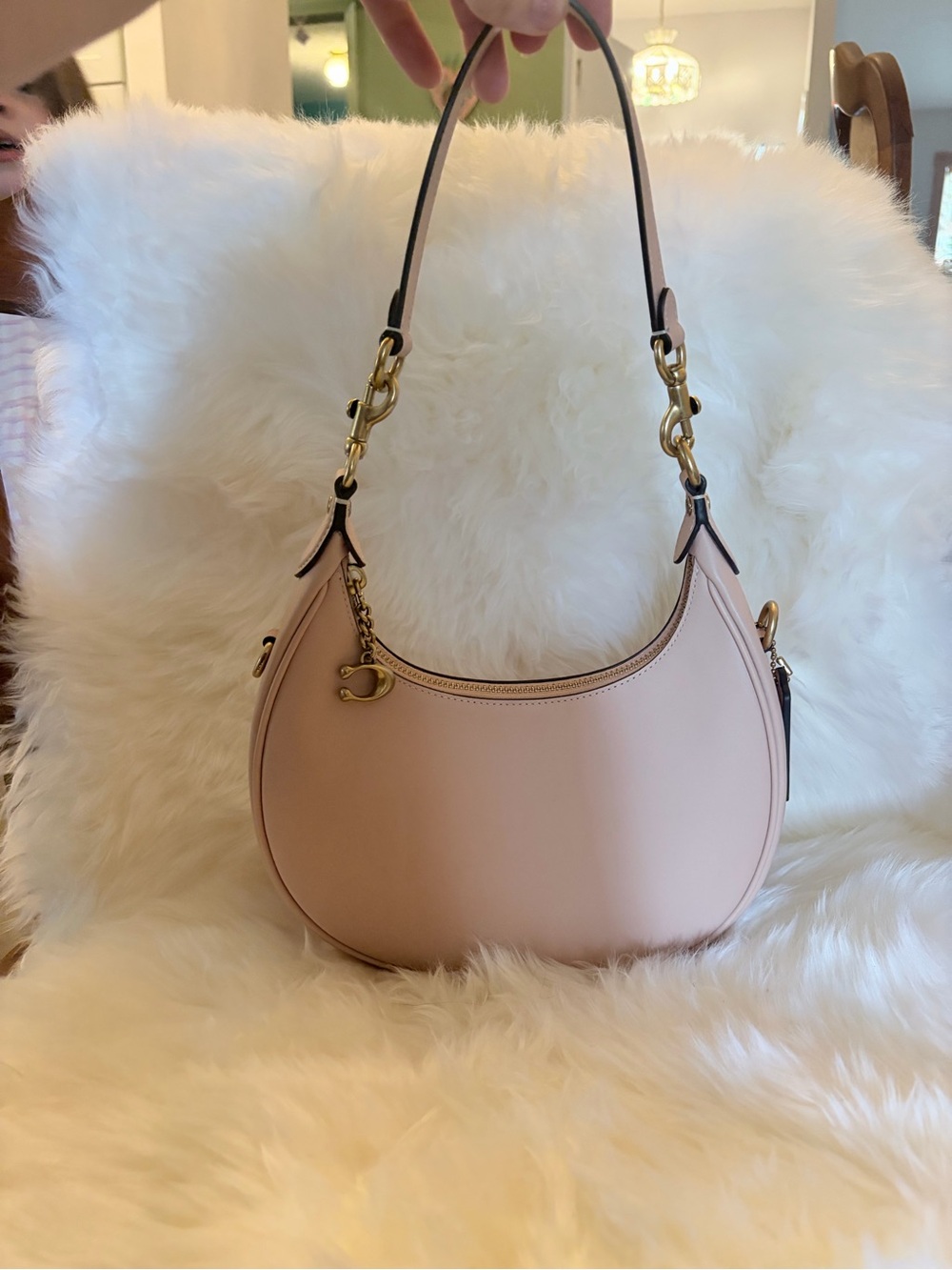 Coach Jonie 22 in Cream with brass hardware - Picture 2 of 6